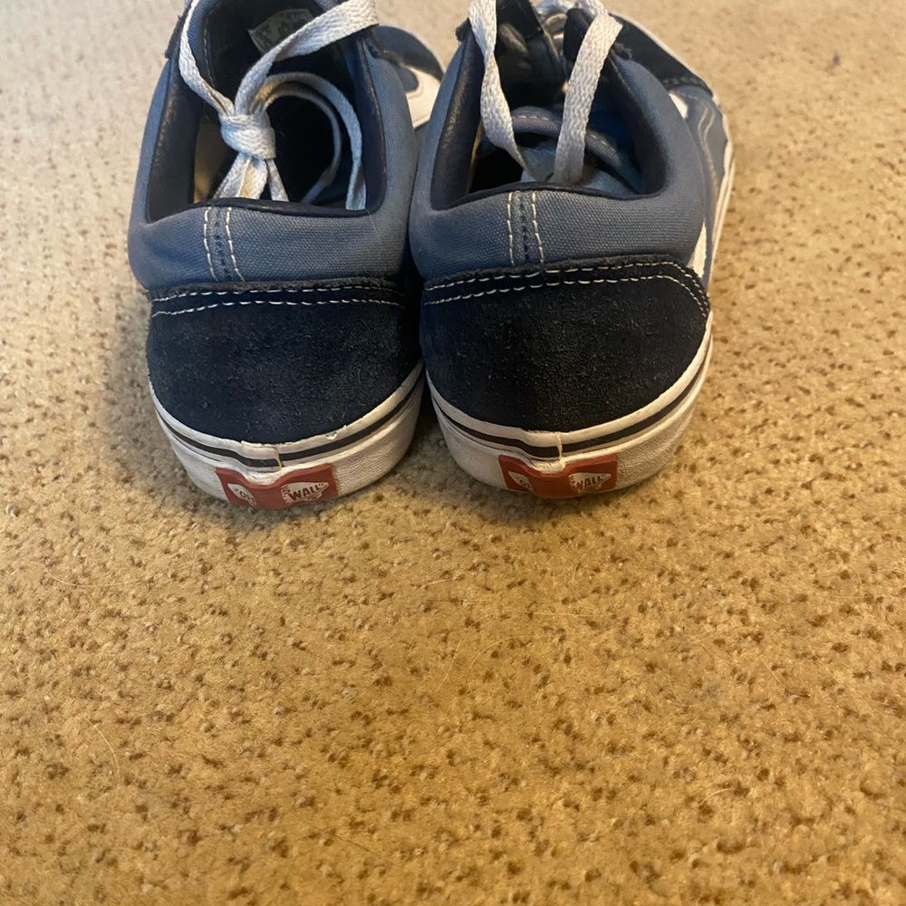 Vans Old Skool Shoe Suede and Canvas  in Navy and White size 8 - Picture 6 of 8